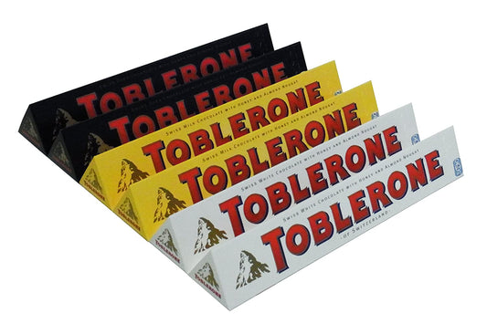 Toblerone Chocolates Combo Pack of 6  (2 White, 2 Dark, 2 Milk)