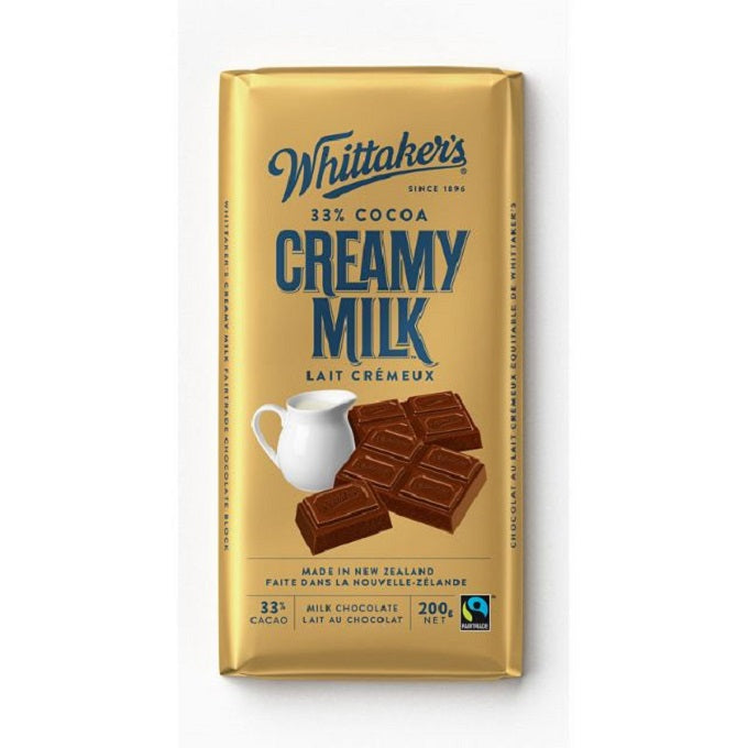 Whittaker's 33% Cocoa Creamy Milk Chocolate 200g