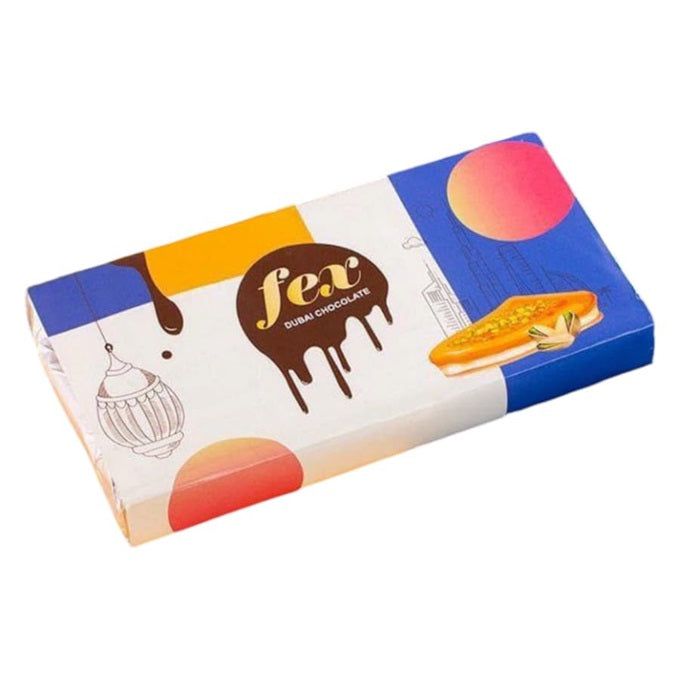 Fex Kunafa Dubai Chocolate Milk Chocolate with Pistachio Cream, 230g
