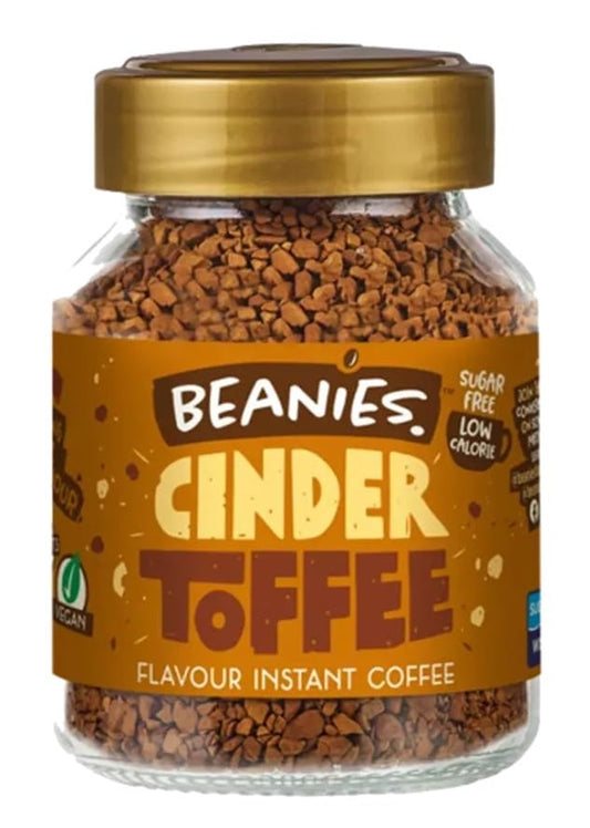 Beanies Instant Flavoured Coffee Cinder Toffee 50gm