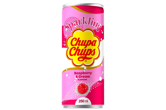 Chupa Chups Strawberry & Cream Sparkling Drink 250ml