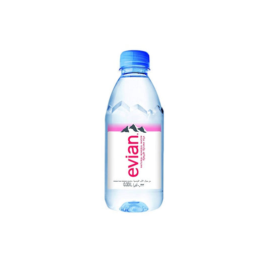 Evian Natural Mineral Water, 330Ml