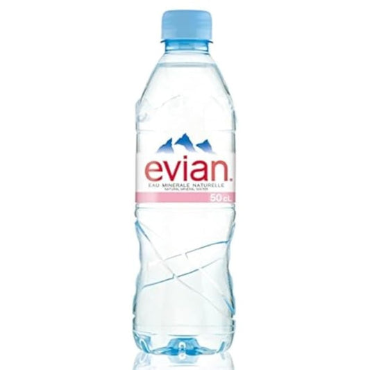 Evian Natural Mineral Water, 500Ml
