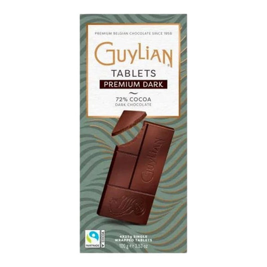 Guylian Premium Dark Chocolate Bar, 72% Cocoa, 100g