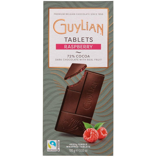 Guylian Tablets Raspberry 72% Dark Chocolate 100g