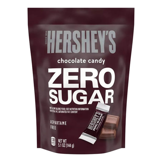 HERSHEY'S Zero Sugar Chocolate Candy 144gm