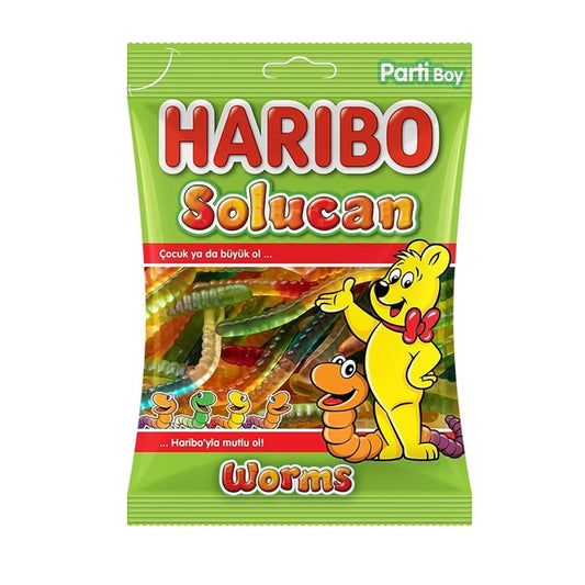 Haribo Worms Gummy Candy 160gm