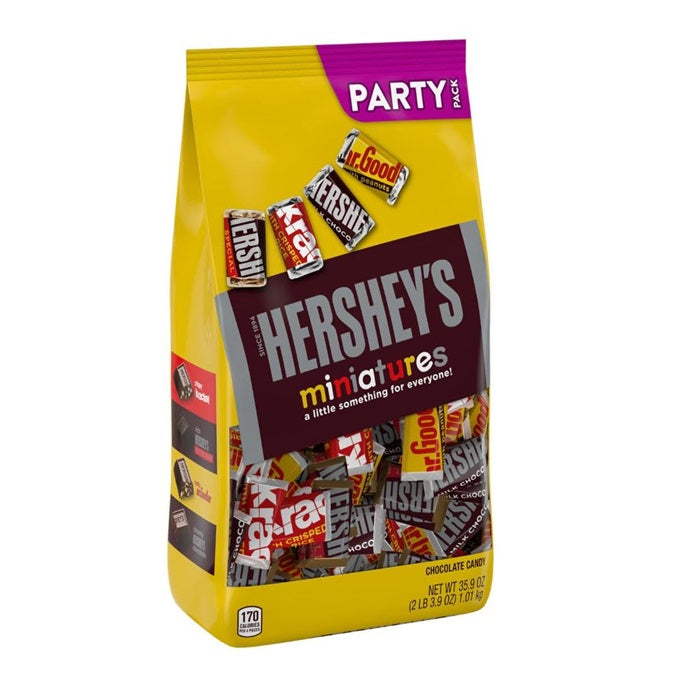 Hershey's Miniatures Assorted Chocolate Party Pack, 1.01 Kg