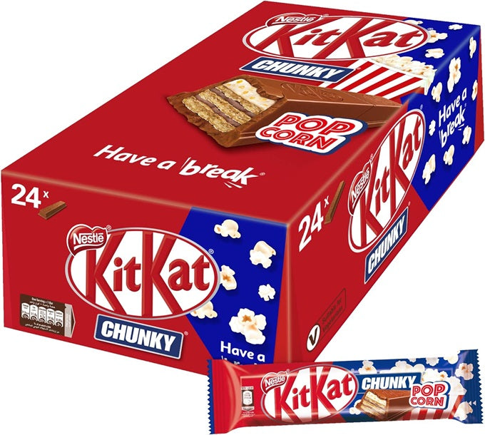 Kitkat Chunky Popcorn Chocolate 40.5g (24 Pcs) Imported