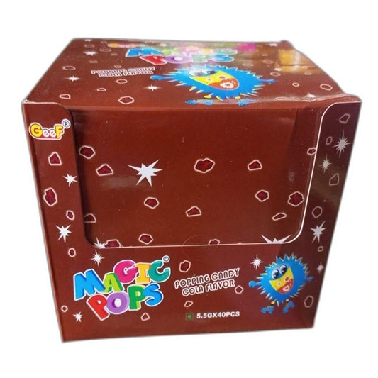 Magic Pops Popping Candy Chocolate Flavor (Pack of 40)
