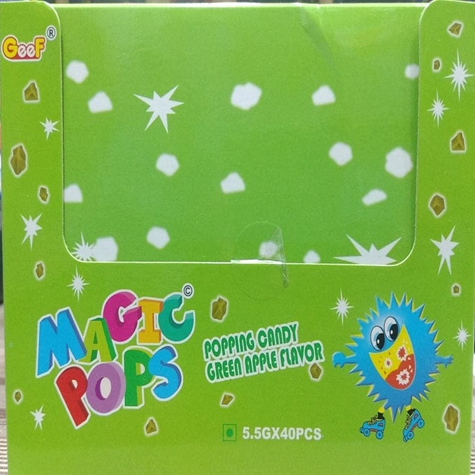 Magic Pops Popping Candy Apple Flavor (Pack of 40)