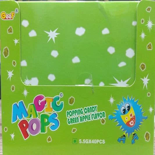 Magic Pops Popping Candy Apple Flavor (Pack of 40)