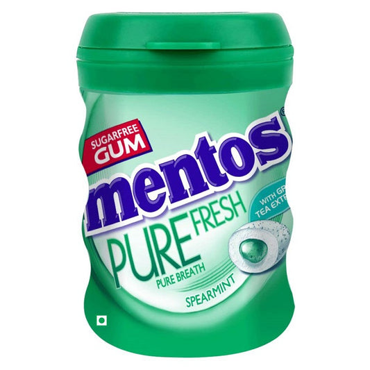 Mentos Pure Fresh Gum Spearmint Flavour, 54.6g