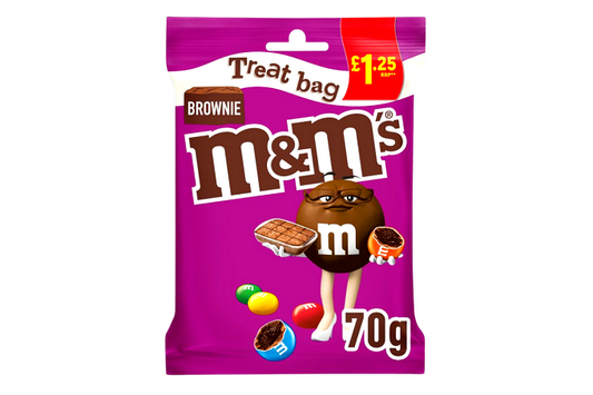 M&M's Brownie Chocolate Treat Bag 70g
