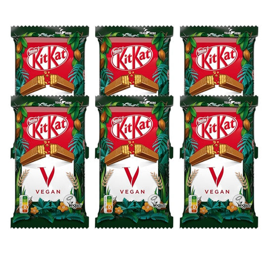 Nestlé KitKat Vegan 4 Fingers Chocolate Bars Pack of 6