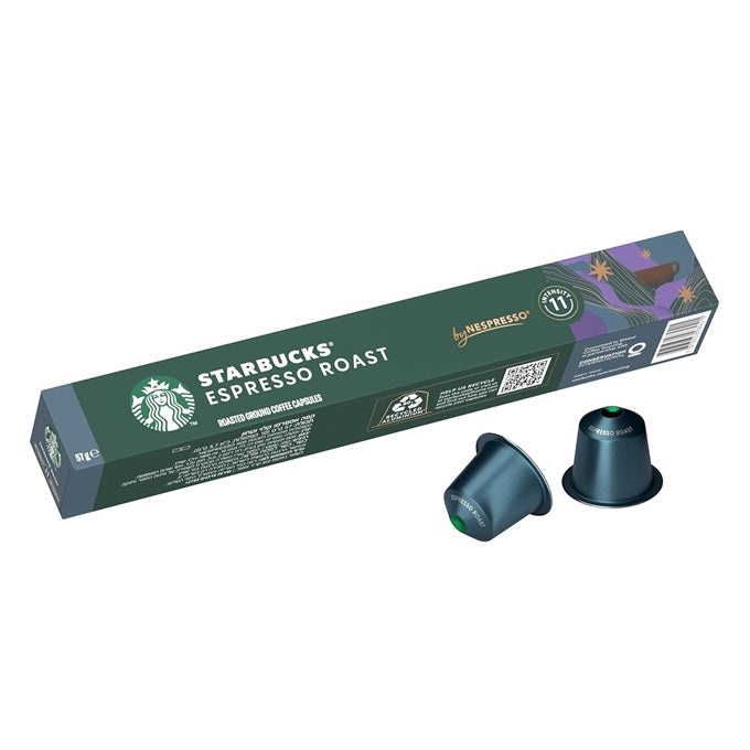 Starbucks by Nespresso Espresso Roast Coffee Pods 10 Capsules