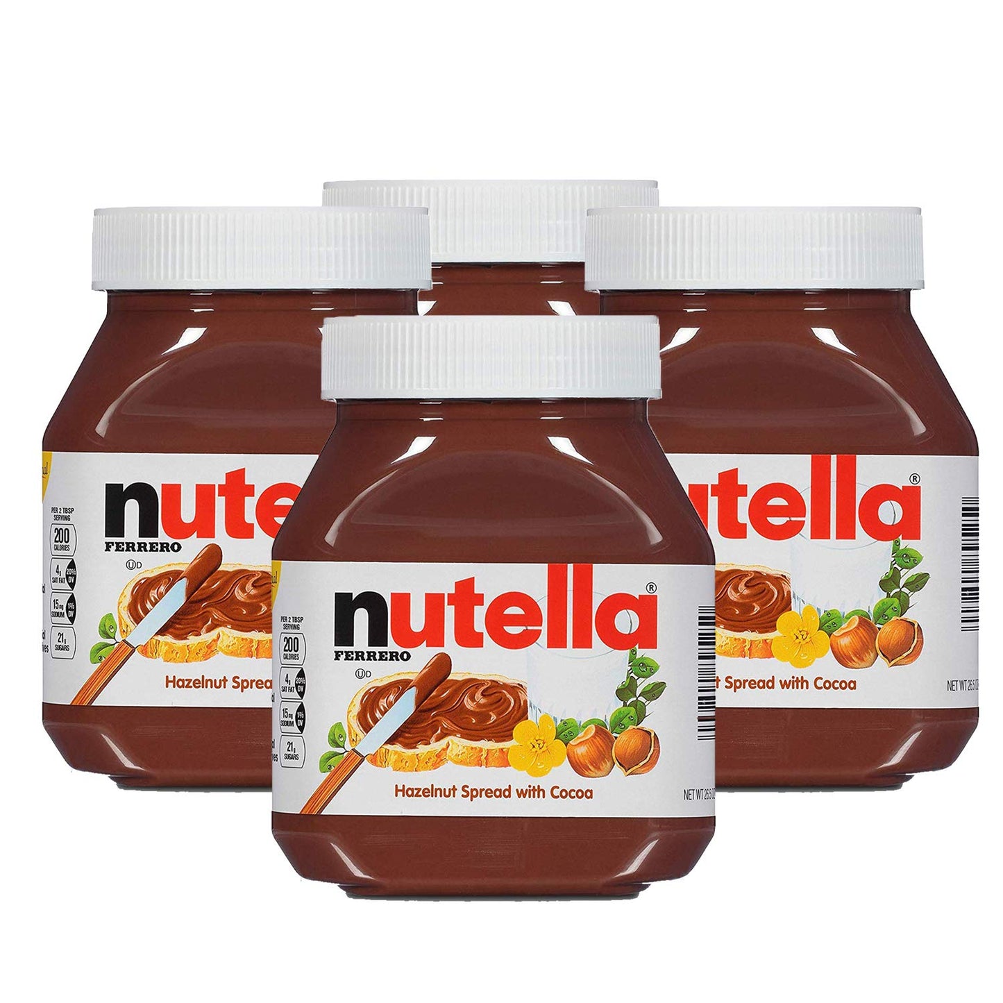 Nutella Hazelnut Spread  4 x 750g