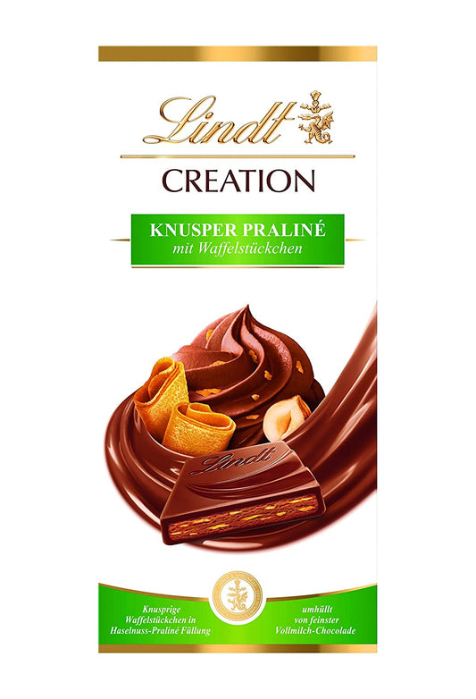 Lindt Creation Praline Feuille / Praline Puff Chocolate 150G