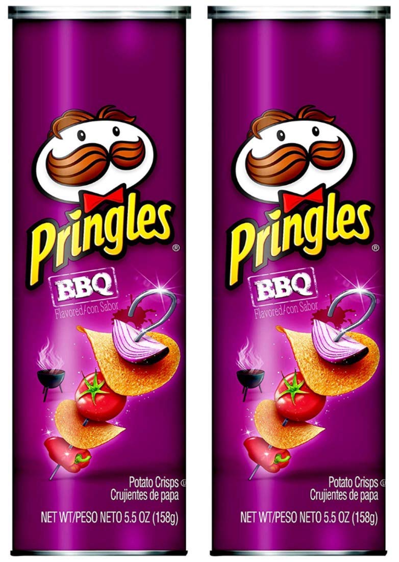 Pringles BBQ Chips 158g (Pack of 2)