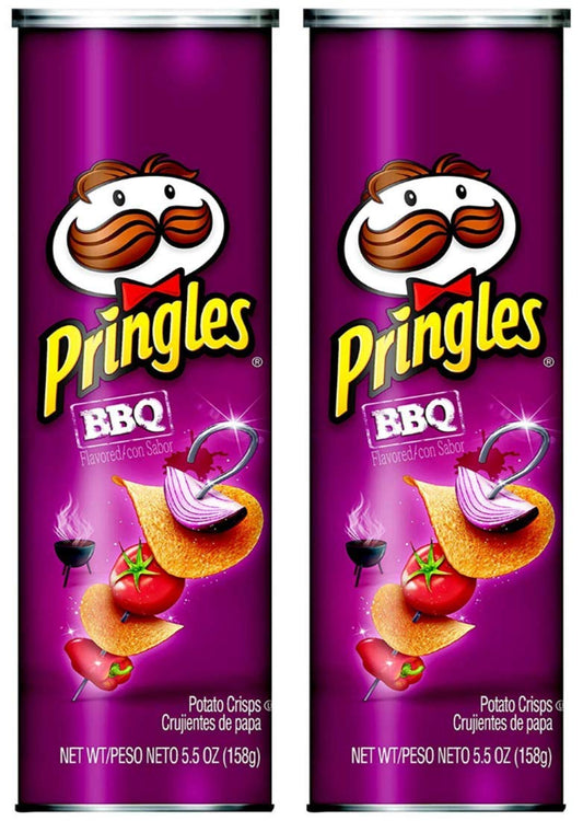 Pringles BBQ Chips 158g (Pack of 2)