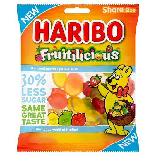 Haribo Share Size Fruitilicious Gummy Candy 120g