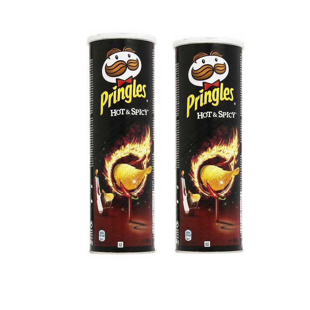 Pringles Hot & Spicy Chips Pack of 2