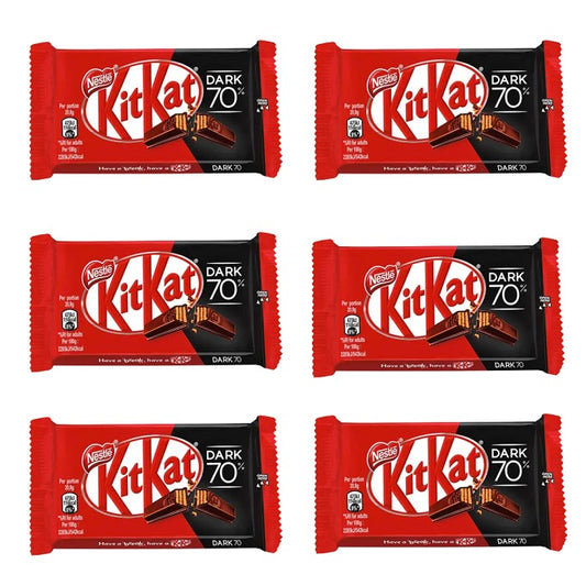 KitKat 4 Finger 70% Dark Chocolate - Pack of 6