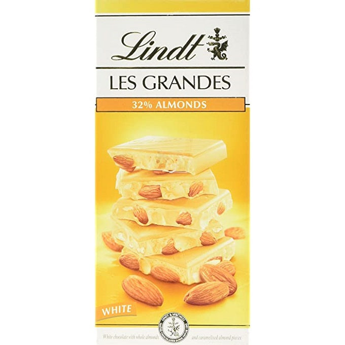 Lindt Les Grandes 32% Almonds White Chocolate 150g