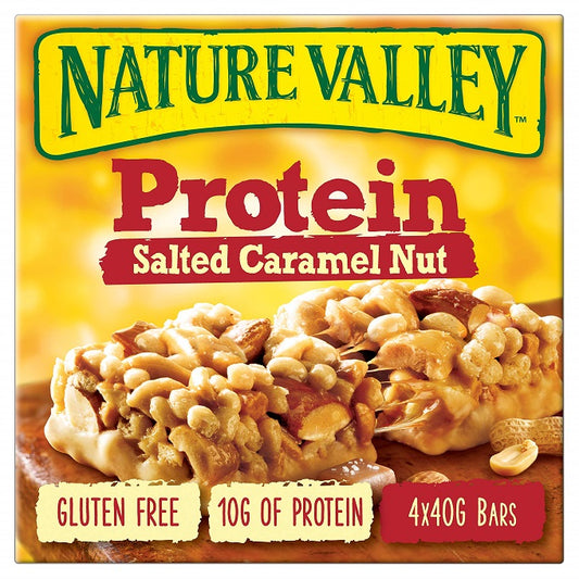Nature Valley Salted Caramel Nut Bars, 4 x 40g