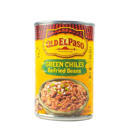 Old El Paso Green Chiles Refried Beans 453g