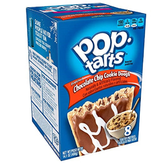 Kellogg's Pop Tarts Frosted Chocolate Chip Cookie Dough 398g Imported