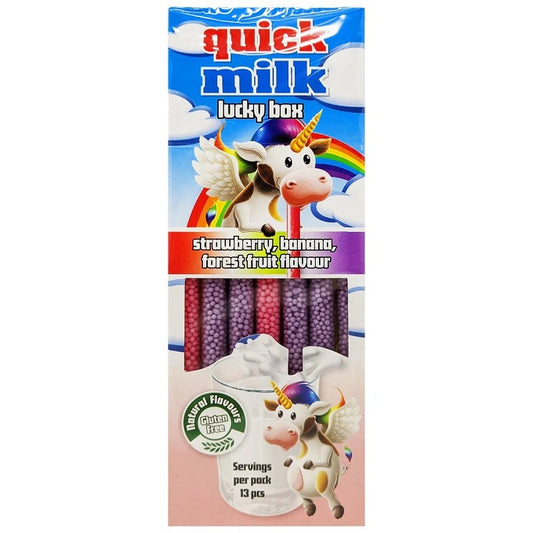 Quick Milk Lucky Box Strawberry, Banana & Forest Fruit 78gm
