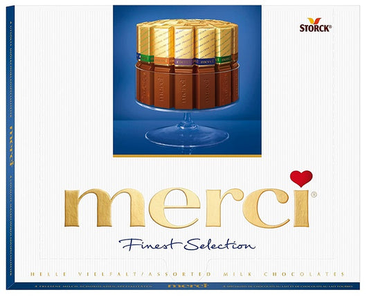 Storck Merci Finest Selection Assorted Milk Chocolates 250gm