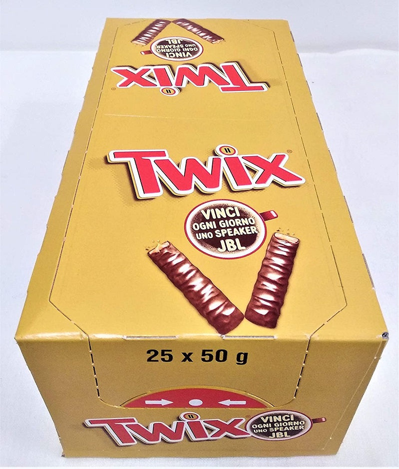 Twix Chocolates 25 X 50gm  Box Imported