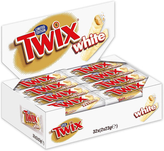 Twix White Chocolate 23gX2 Bar Pack of 32 box
