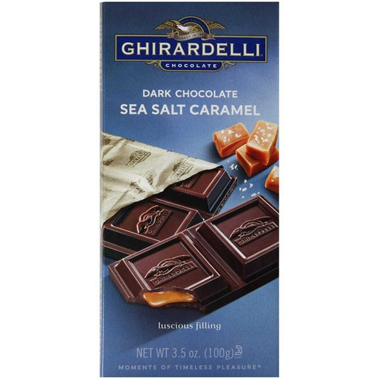 Ghirardelli Sea Salt Caramel Dark Chocolate 100gm