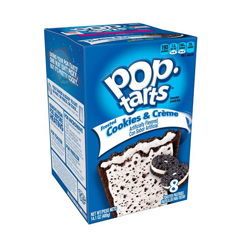 Kellogg's pop tarts frosted cookies & creme 398g Imported
